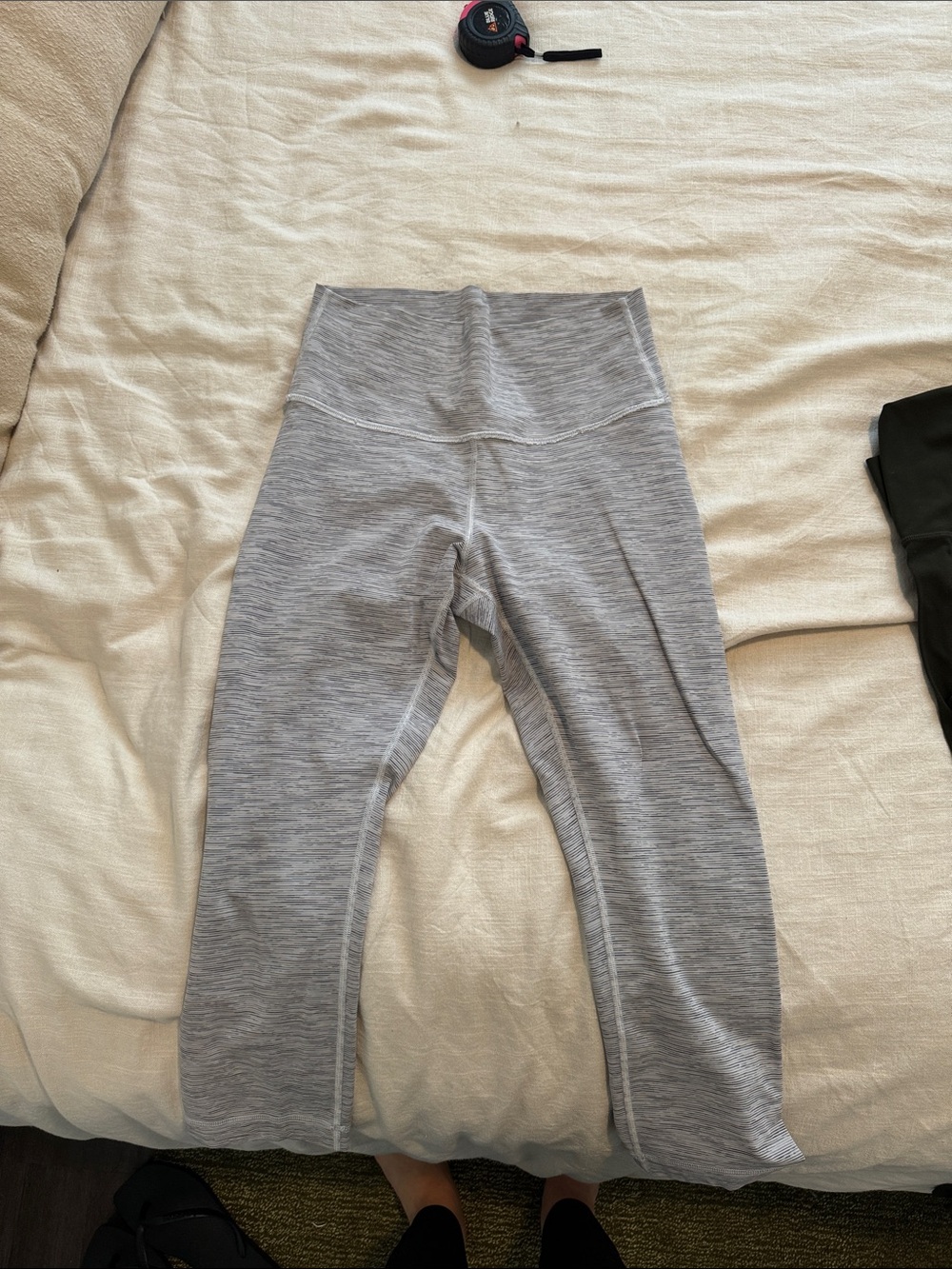 lululemon athletica Light Grey Cropped High-Rise Women's Leggings